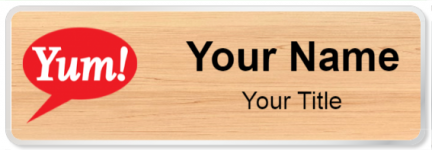 Custom name badges for Yum Brands