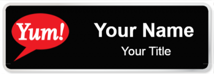 Custom name badges for Yum Brands