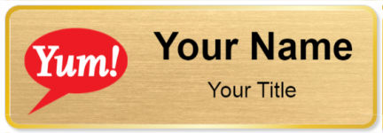 Custom name badges for Yum Brands