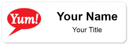 Custom name badges for Yum Brands