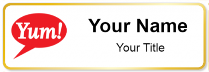 Custom name badges for Yum Brands