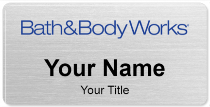 Custom name badges for Bath & Body Works