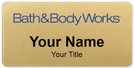 Custom name badges for Bath & Body Works