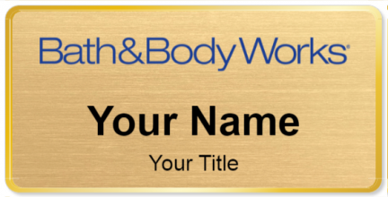 Custom name badges for Bath & Body Works