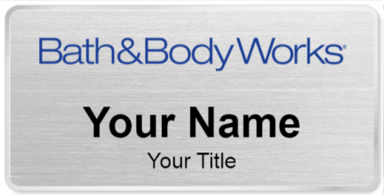 Custom name badges for Bath & Body Works