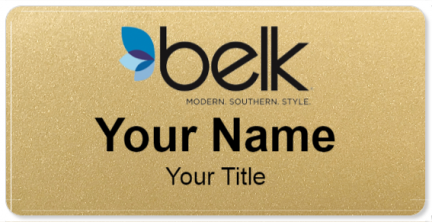 Custom name badges for Belk Inc