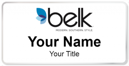 Custom name badges for Belk Inc
