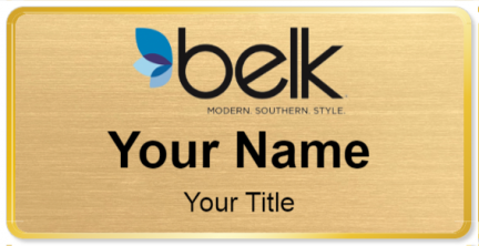Custom name badges for Belk Inc