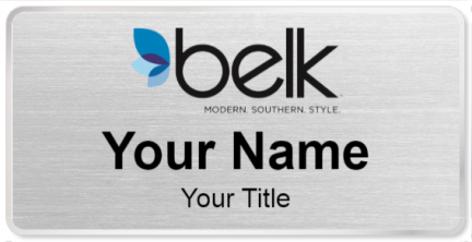 Custom name badges for Belk Inc