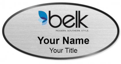 Custom name badges for Belk Inc