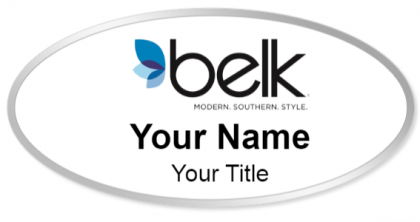 Custom name badges for Belk Inc
