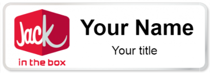 Custom name badges for Jack in the Box