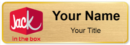 Custom name badges for Jack in the Box