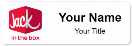 Custom name badges for Jack in the Box