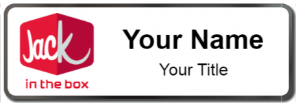 Custom name badges for Jack in the Box