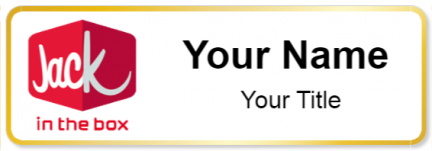 Custom name badges for Jack in the Box