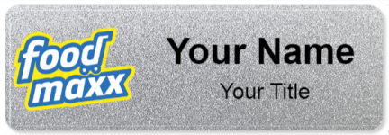 Custom name badges for FoodMAXX