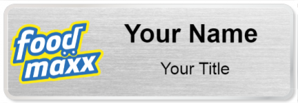 Custom name badges for FoodMAXX