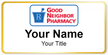 Custom name badges for Good Neighbor Pharmacy