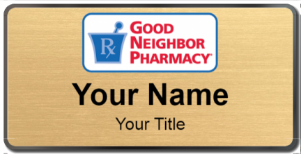 Custom name badges for Good Neighbor Pharmacy