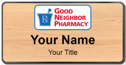 Custom name badges for Good Neighbor Pharmacy