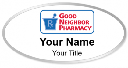 Custom name badges for Good Neighbor Pharmacy