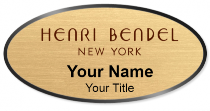 Custom name badges for Henri Bendel