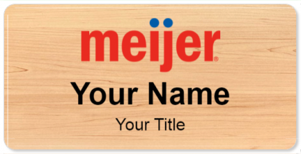 Custom name badges for Meijer