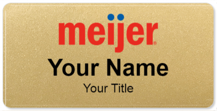 Custom name badges for Meijer