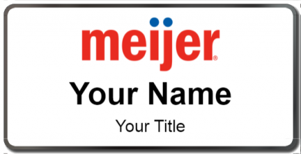 Custom name badges for Meijer