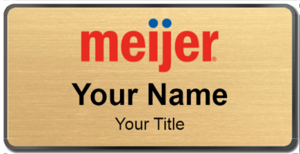 Custom name badges for Meijer