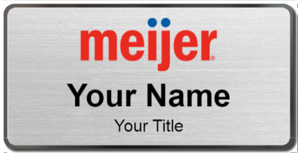 Custom name badges for Meijer