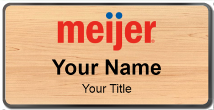 Custom name badges for Meijer