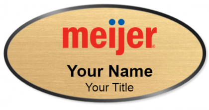Custom name badges for Meijer