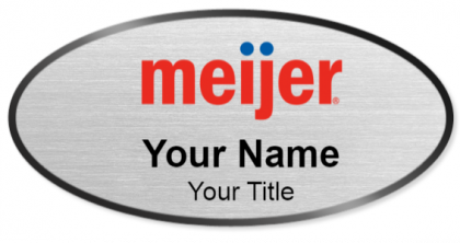Custom name badges for Meijer