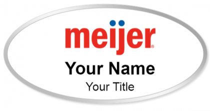 Custom name badges for Meijer