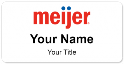 Custom name badges for Meijer