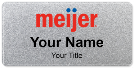 Custom name badges for Meijer