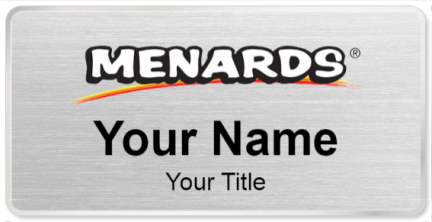Custom name badges for Menards Hardware