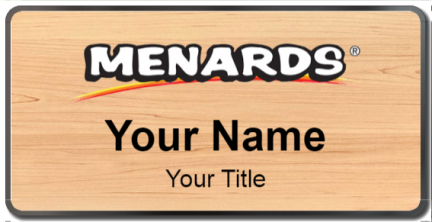 Custom name badges for Menards Hardware