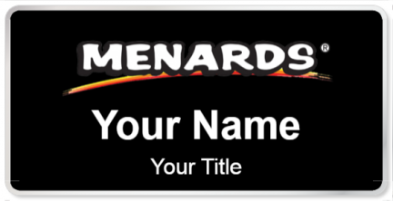 Custom name badges for Menards Hardware