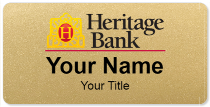 Custom name badges for Heritage Bank