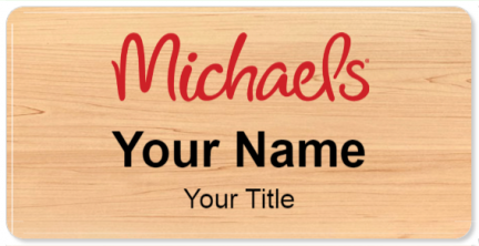 Custom name badges for Michaels