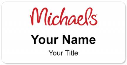Custom name badges for Michaels