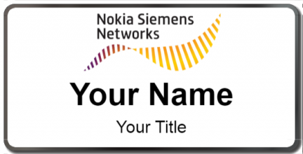 Custom name badges for Nokia Siemens Network