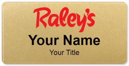 Custom name badges for Raleys Supermarkets