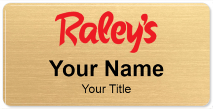Custom name badges for Raleys Supermarkets
