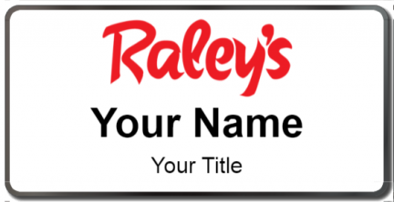 Custom name badges for Raleys Supermarkets