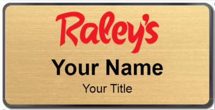 Custom name badges for Raleys Supermarkets