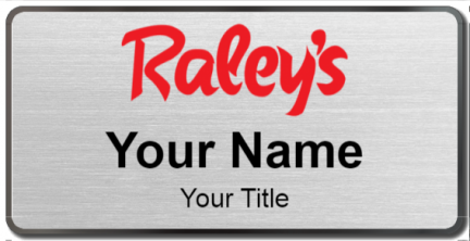 Custom name badges for Raleys Supermarkets